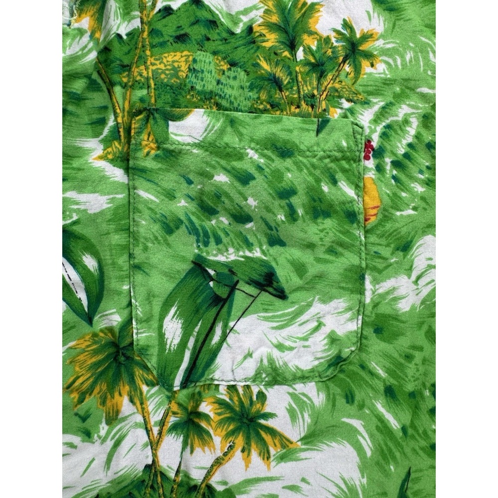 Beachwear Hawaiian‎ Shirt Men's Size L 100% Rayon Floral Tropical Beach Aloha - Picture 3 of 9